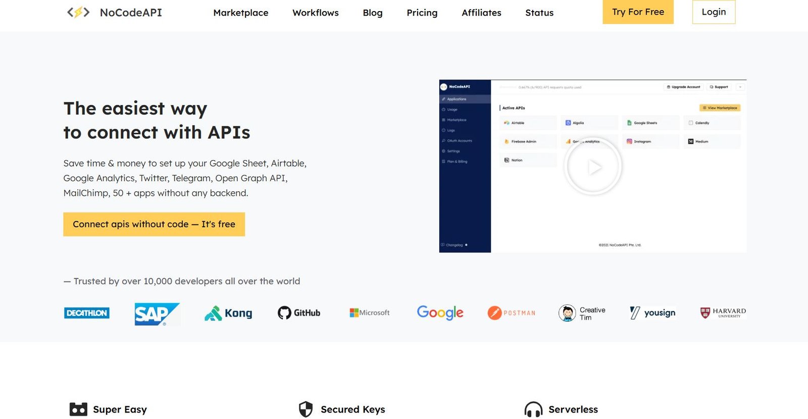 NoCodeAPI